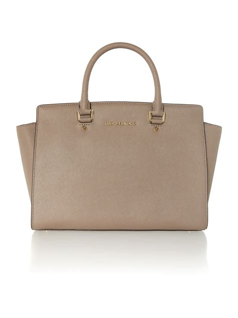 michael kors selma beige bag|Michael Kors selma medium.